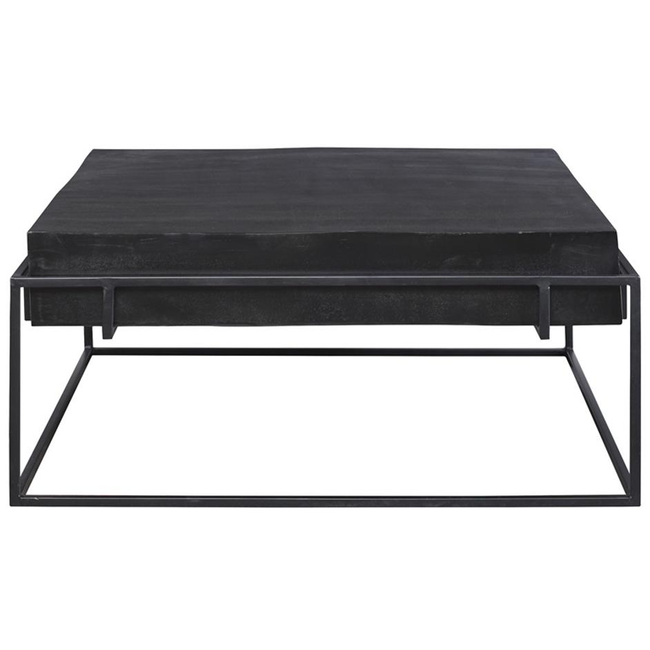 Telone Modern Black Coffee Table by Uttermost