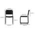 Moma Dining Chair Black Leather- Set Of Two by Moes Home