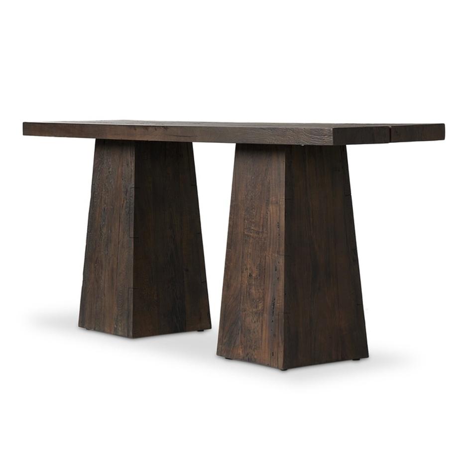 Atlas Console Table - Smoked Alder by Four Hands
