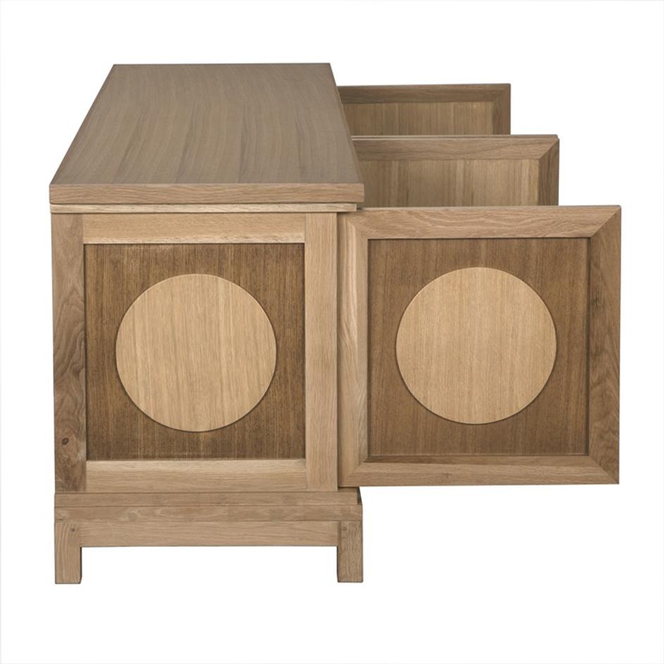 Wellington 4 Door Sideboard, White Oak by Noir Furniture
