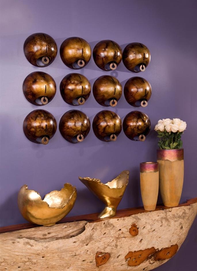 Spheres Brown w/Stripes by PHILLIPS COLLECTION