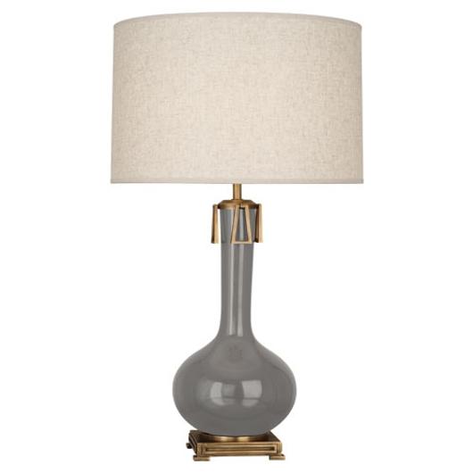 Smokey Taupe Athena Table Lamp by ROBERT ABBEY