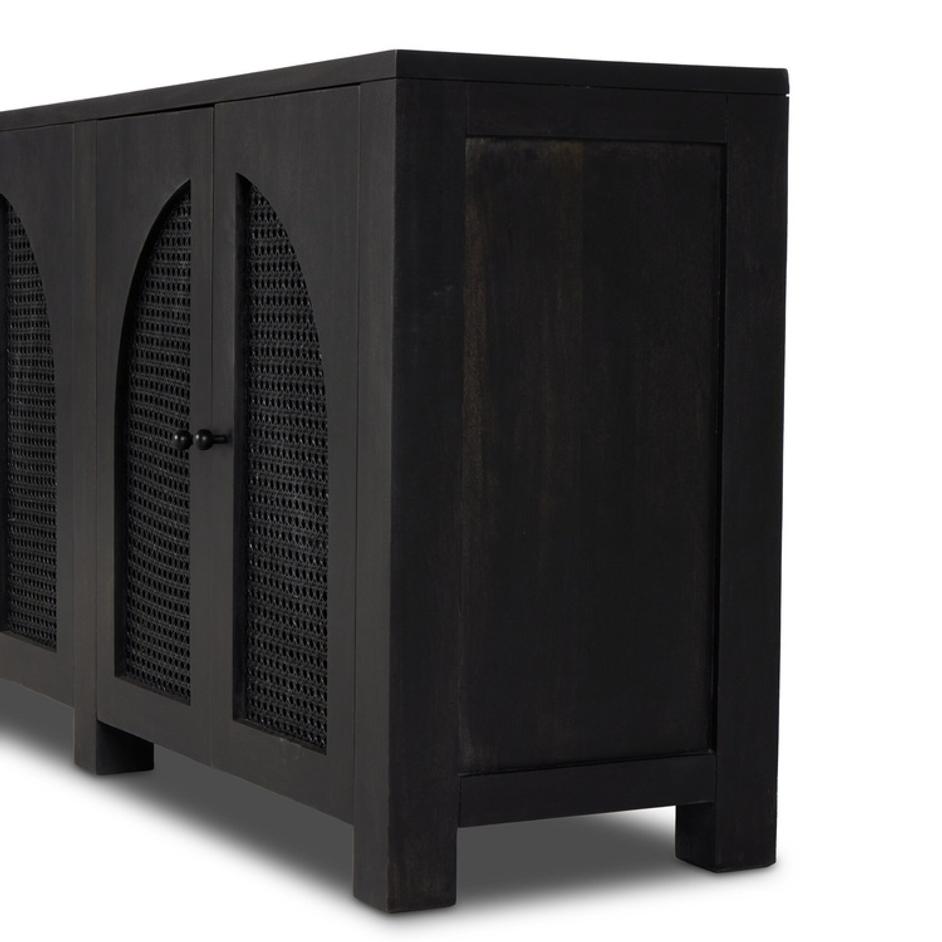Tilda 6 Door Sideboard - Black Wash Mango by Four Hands