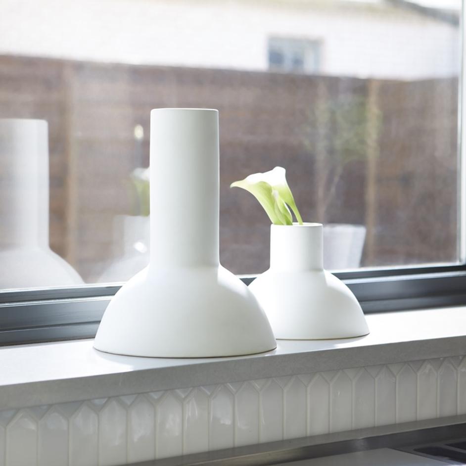 Purezza Vase in White by Cyan Design