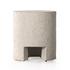 Kember Outdoor End Table In Blanc White by FOUR HANDS