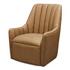 Bowie Swivel Chair Tan Leather by Moes Home