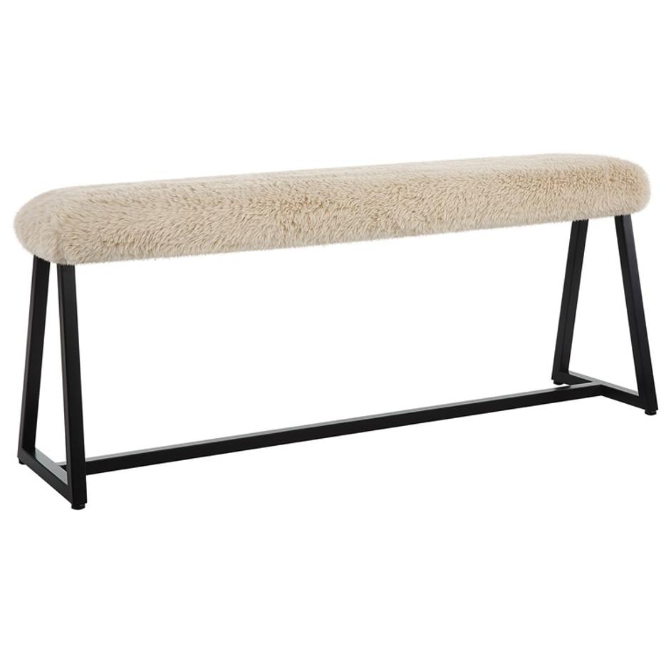 Taupo Sheepskin Bench by Uttermost