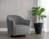 SILVANA GLIDER LOUNGE CHAIR - BELFAST KOALA GREY by Sunpan