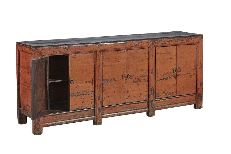 Large Antique Amber Sideboard by Furniture Classics