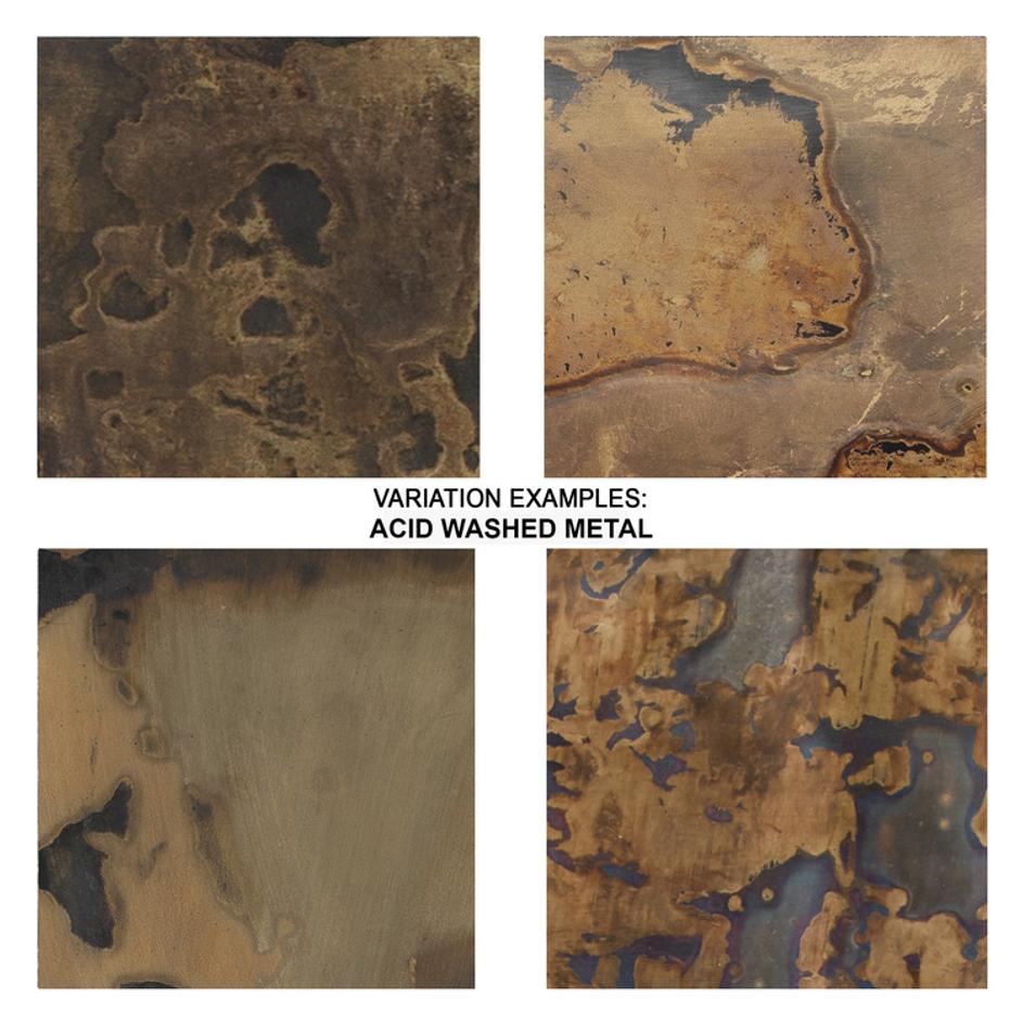 Crown Side Table, Acid Wash Metal by Jamie Young