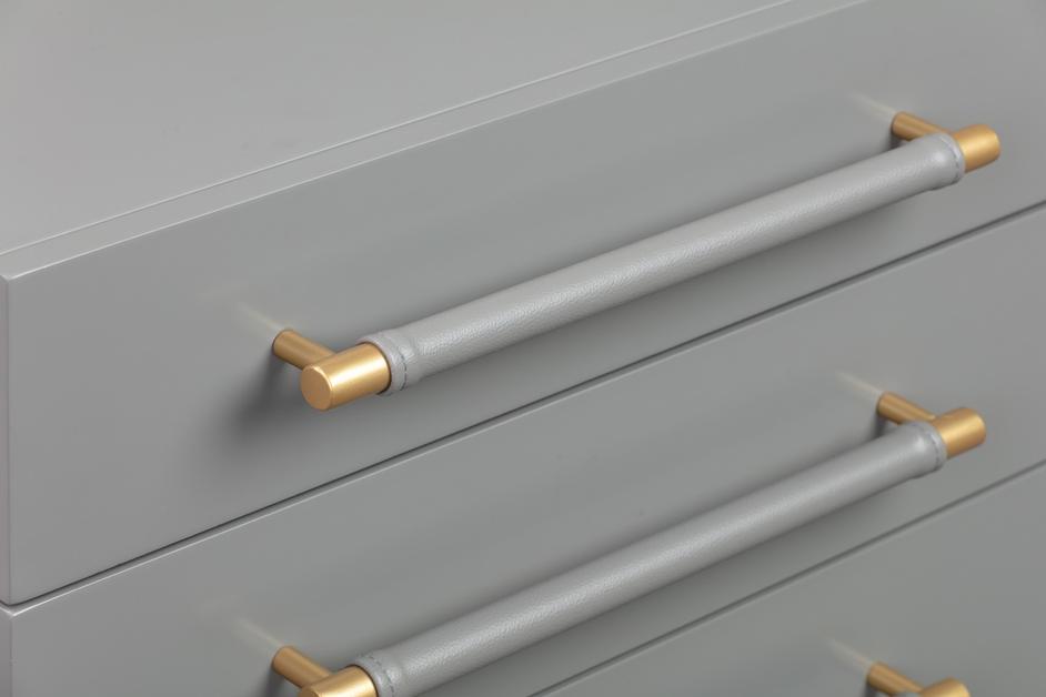 Trident Grey Nightstand by tov furniture