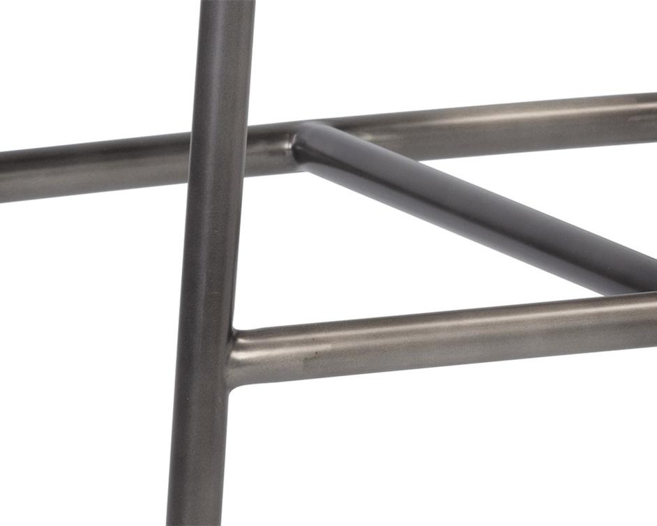 Dalary Counter Stool - Bravo Metal / Polo Club Stone by Sunpan