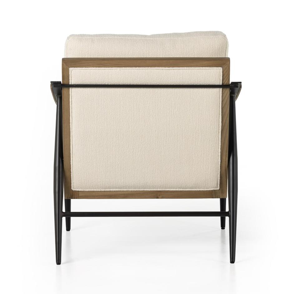 Kennedy Chair In Kerbey Ivory by FOUR HANDS