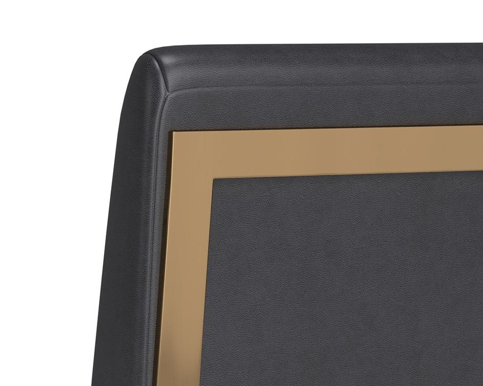 DEAN OFFICE CHAIR - BRUSHED BRASS - BRAVO PORTABELLA by Sunpan