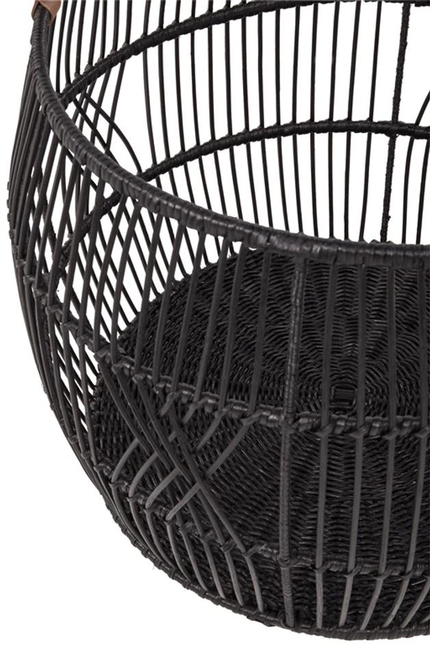 Rattan Iron Basket by Classic Home