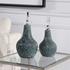 Almera Dark Teal Bottles, S/2 by Uttermost