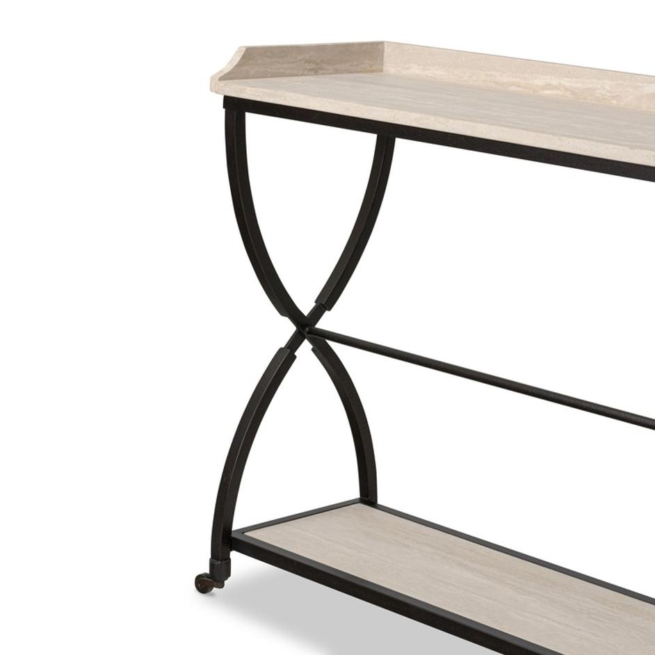 Six Beers Table - Travertine by Four Hands