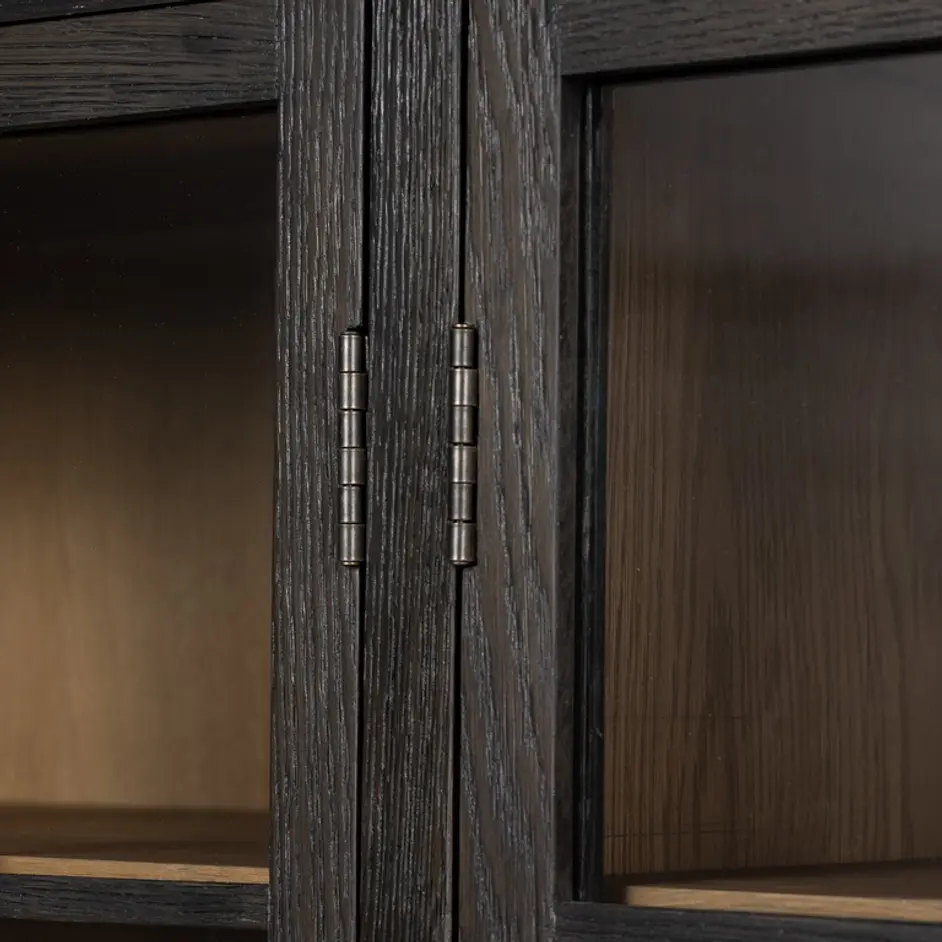 Palmer Cabinet in Charcoal Oak Veneer by FOUR HANDS