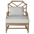 Kara Rattan Accent Arm Chair In Canary Brown  by New Pacific Direct