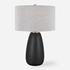 Twilight Satin Black Table Lamp by Uttermost