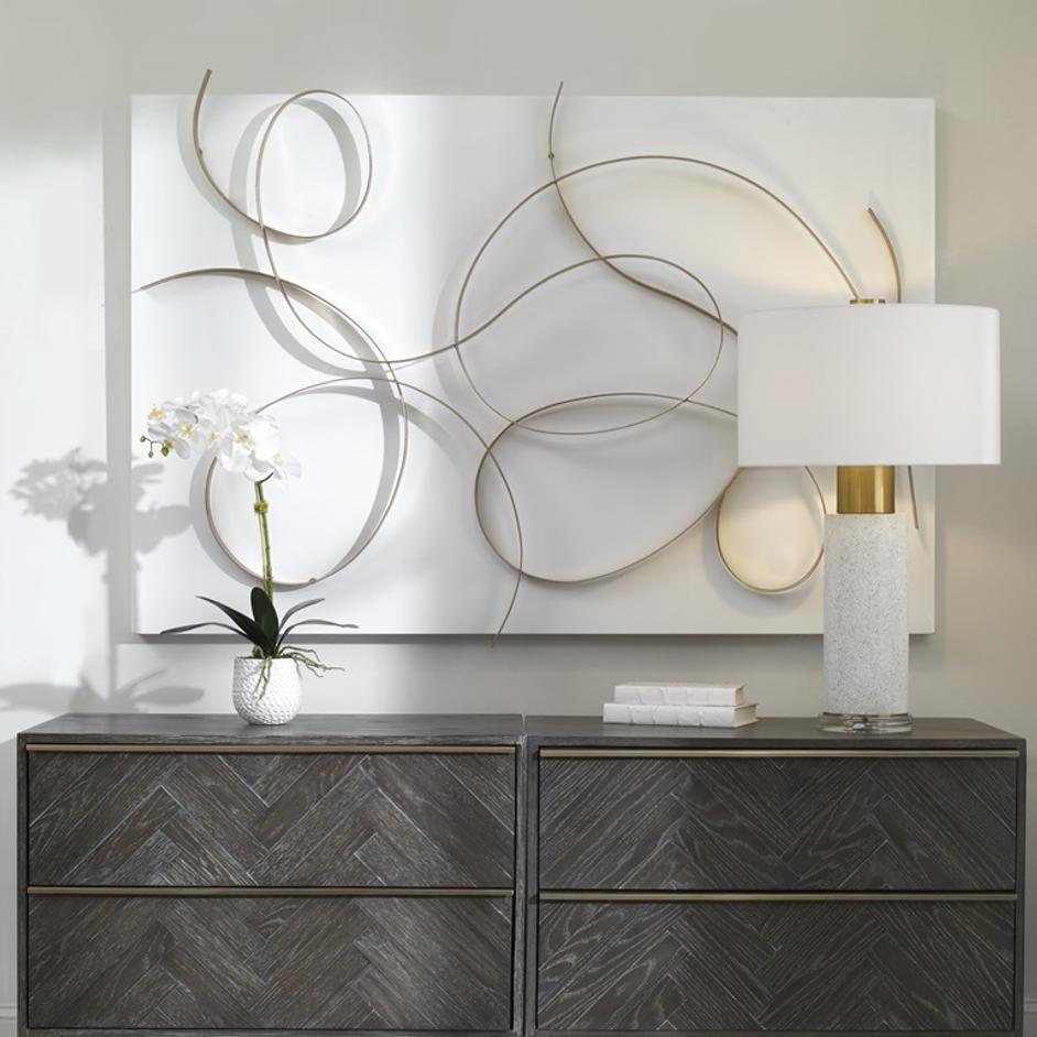 Freehand Modern Metal Wall Panel by Uttermost