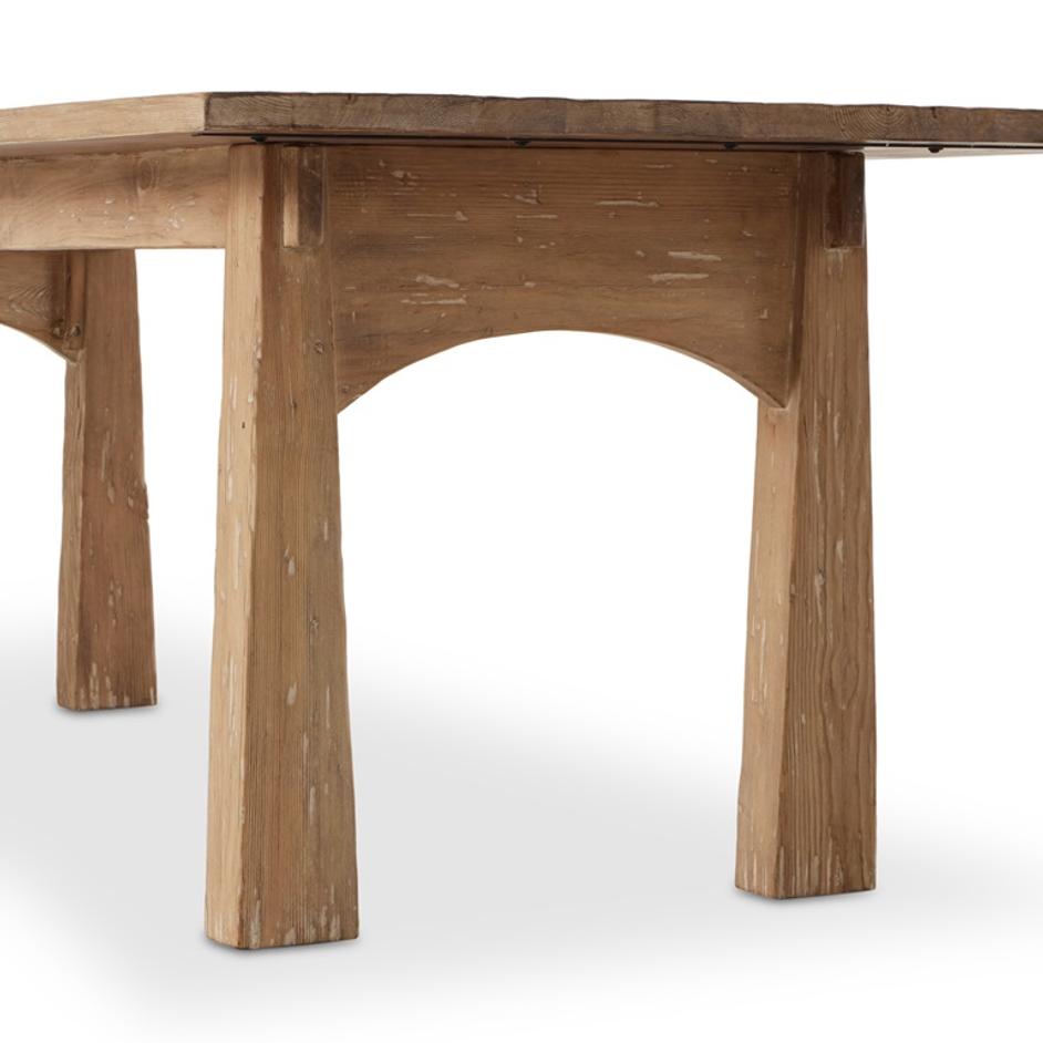 Clanton Dining Table In Aged Light Pine by FOUR HANDS