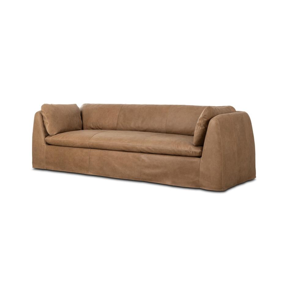 Iggy Slipcover Sofa-98" In Palermo Drift And Sienna Brown by Four Hands