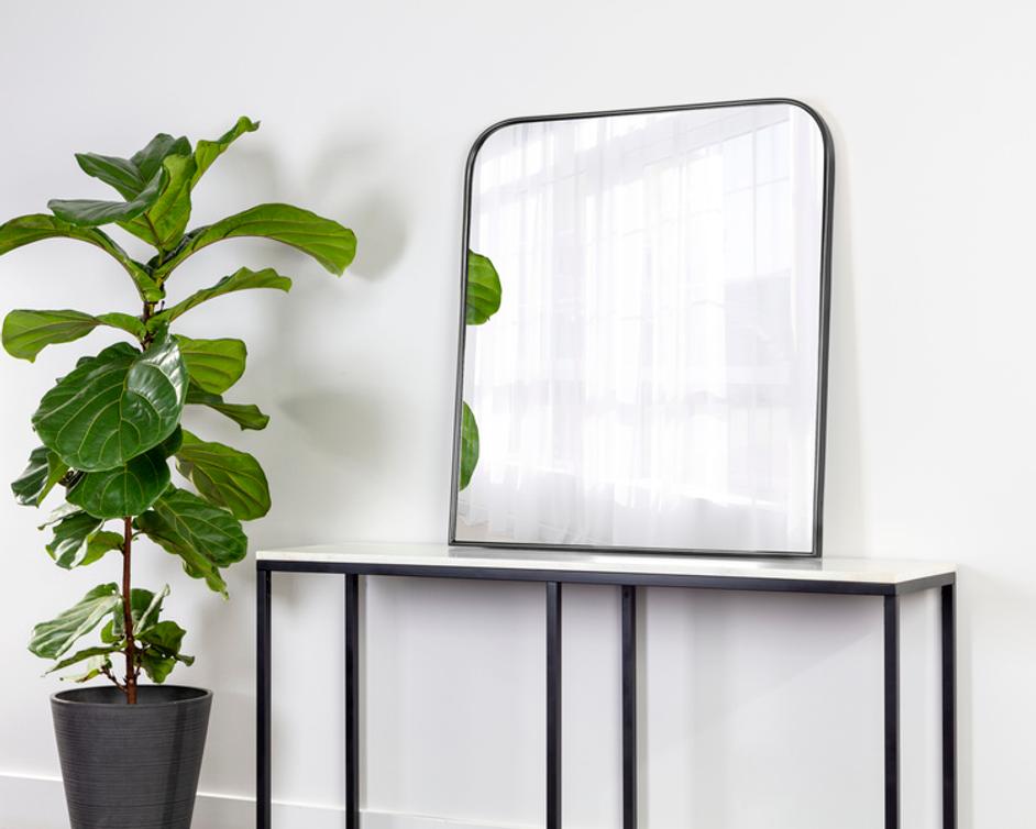 CALABASAS WALL MIRROR - BLACK by Sunpan