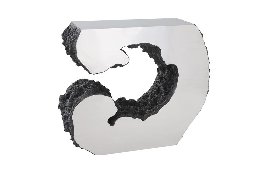 Lava Console Table, Stainless Steel by PHILLIPS COLLECTION