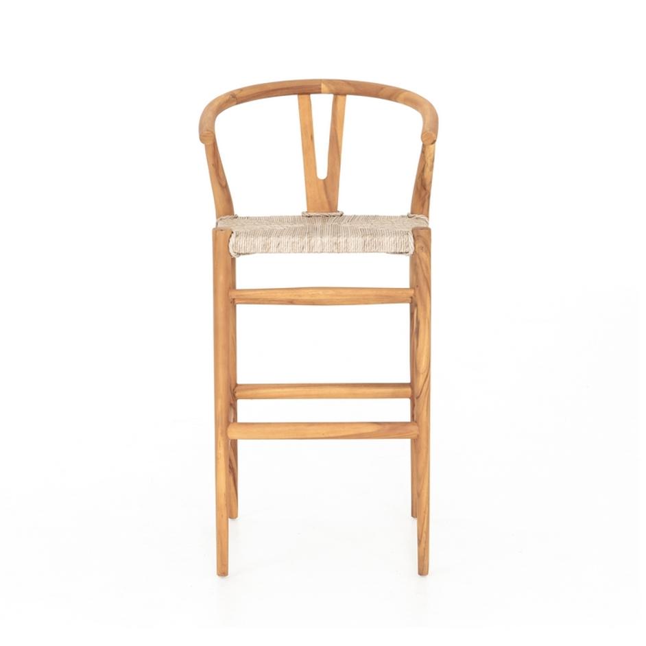 Muestra Bar Stool-Matte Sealed Teak by FOUR HANDS