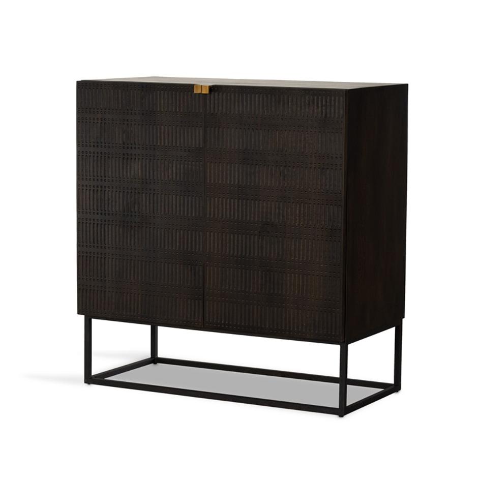 Kelby Bar Cabinet - Gunmetal by Four Hands