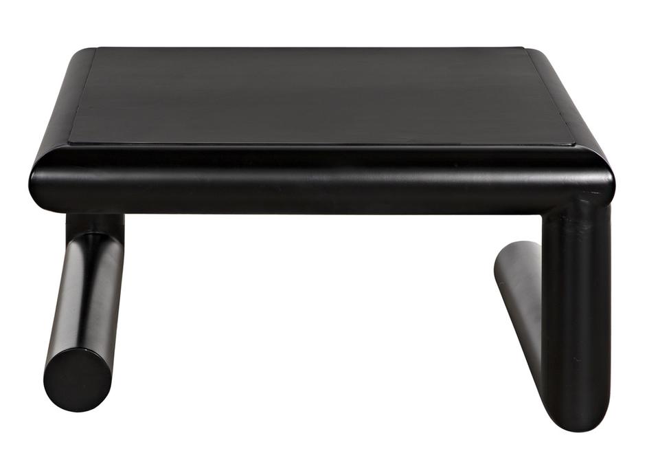 Emerson Industrial Steel Coffee Table in Matte Black by Noir Furniture
