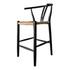 VENTANA COUNTER STOOL BLACK AND NATURAL by Moes Home