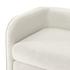 Marsha KD Velvet Bench, Dainty Cream by New Pacific Direct