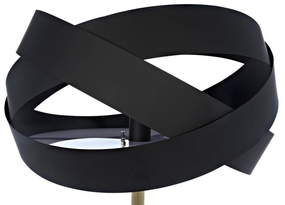 Orion Floor Lamp, Black Steel by Noir Furniture