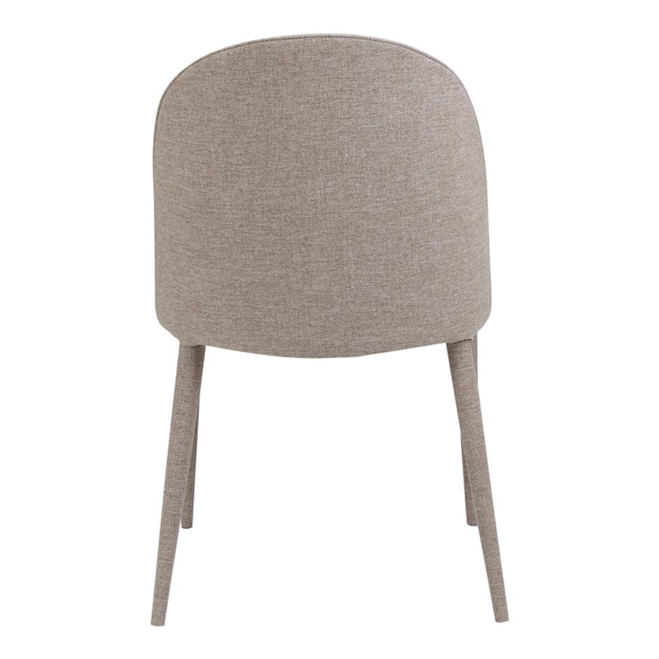 BURTON FABRIC DINING CHAIR LIGHT GREY by Moes Home