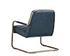 LINCOLN LOUNGE CHAIR - faux leather: vintage blue by Sunpan