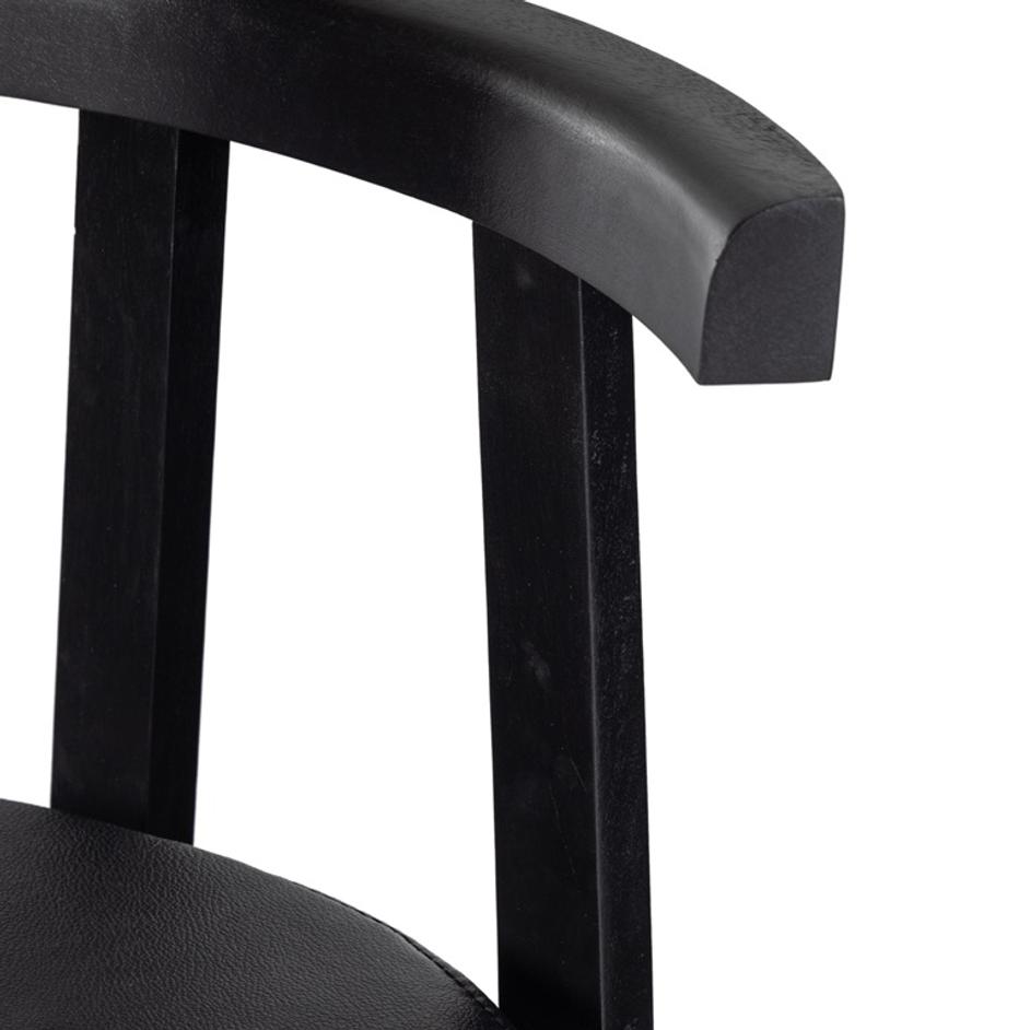 Tex Stool In Black Rosa Morada by FOUR HANDS