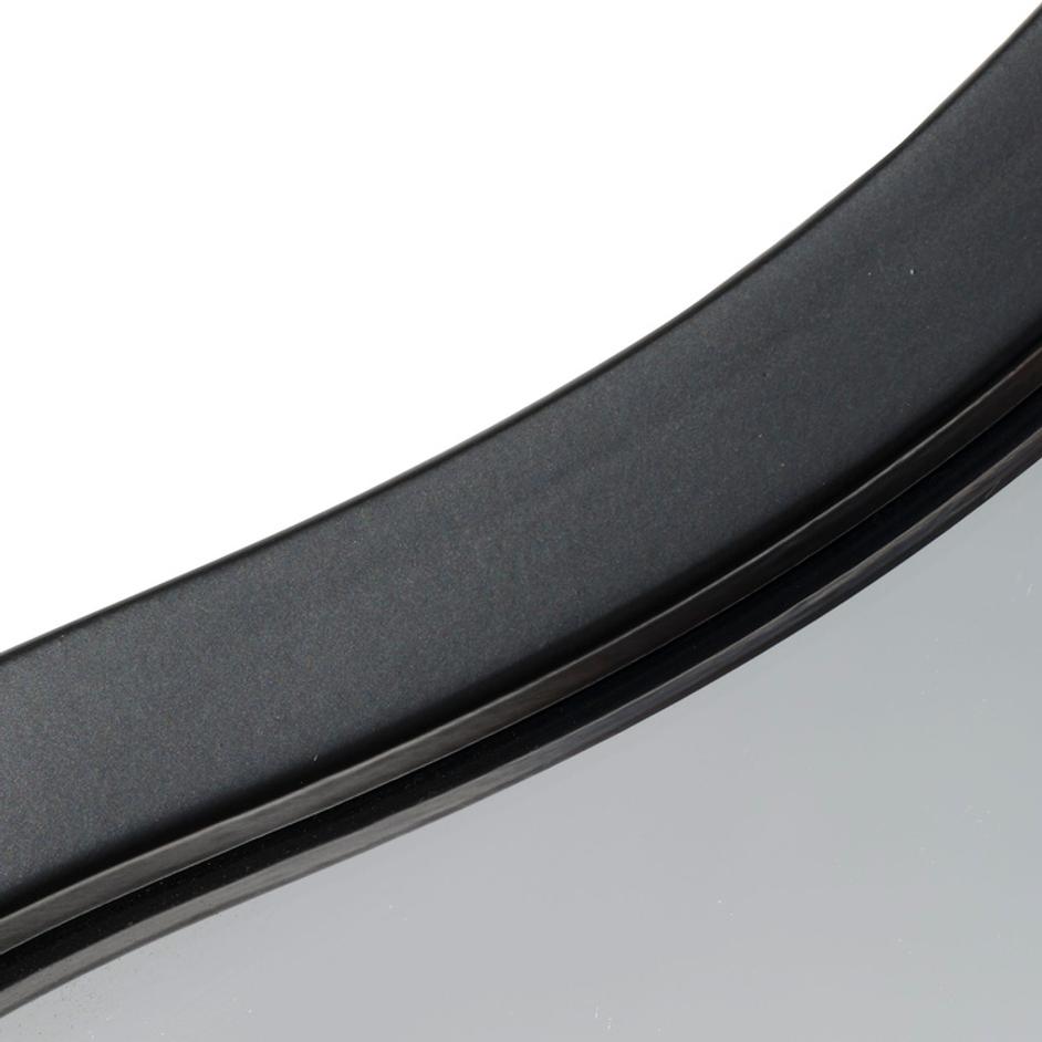 Aurora Wavy Iron Floor Mirror, Black by Jamie Young