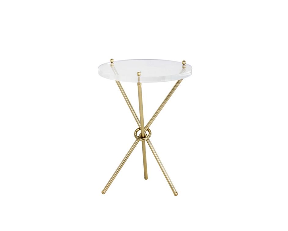 CHER SIDE TABLE - BRASS by Sunpan