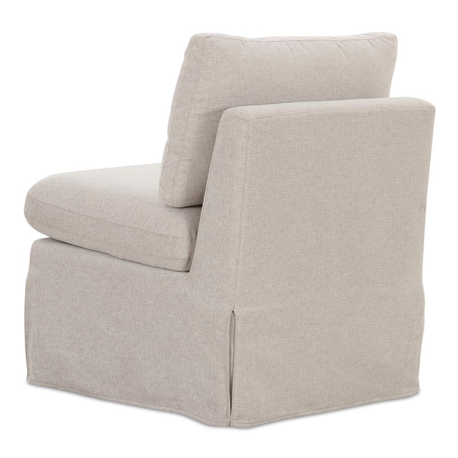 Fable Slipcover Dining Slipper Chair Beige by Moes Home