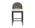 CALANDRI COUNTER STOOL - BLACK - LOUIS CREAM by Sunpan