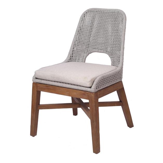 Margot Rope Chair In Gray by New Pacific Direct
