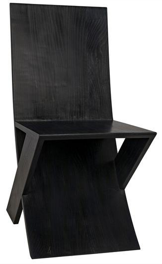 Tech Chair Sungkai/Mindi in Charcoal Black by Noir Furniture