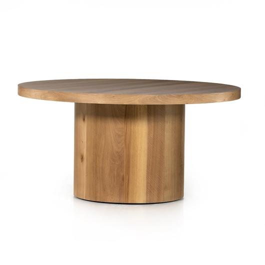 Hudson Round Dining Table In Natural Yukas by FOUR HANDS