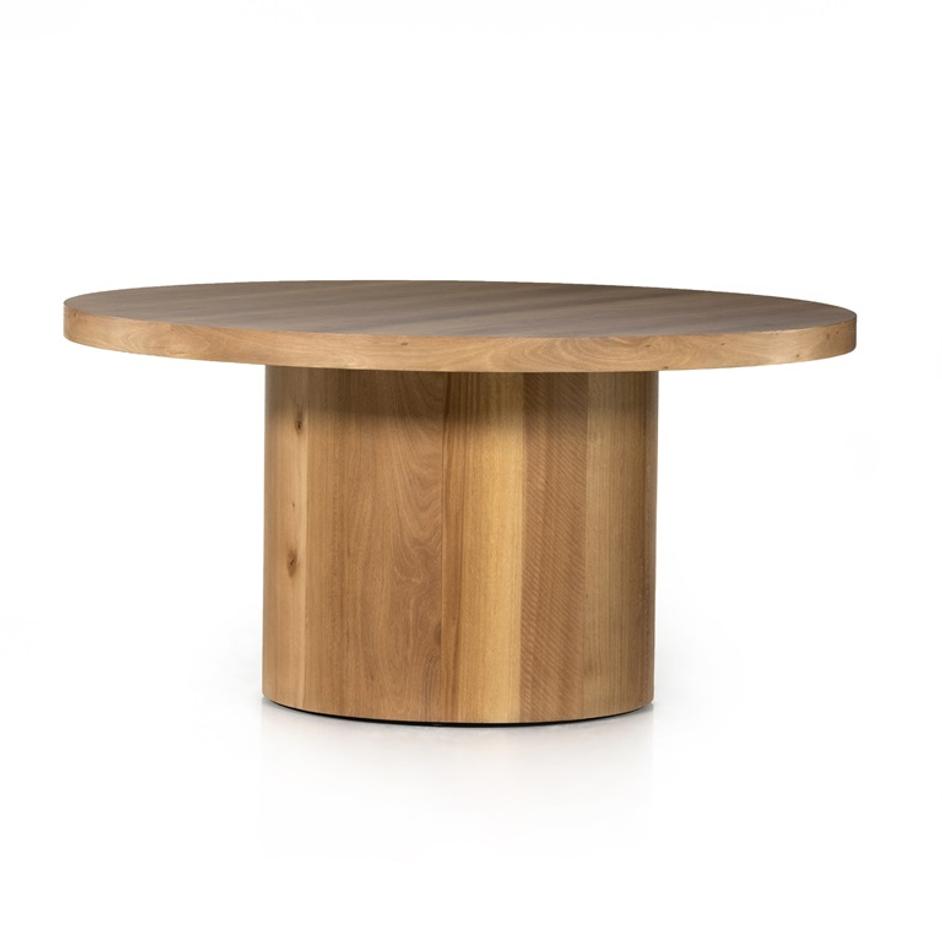 Hudson Round Dining Table In Natural Yukas by FOUR HANDS