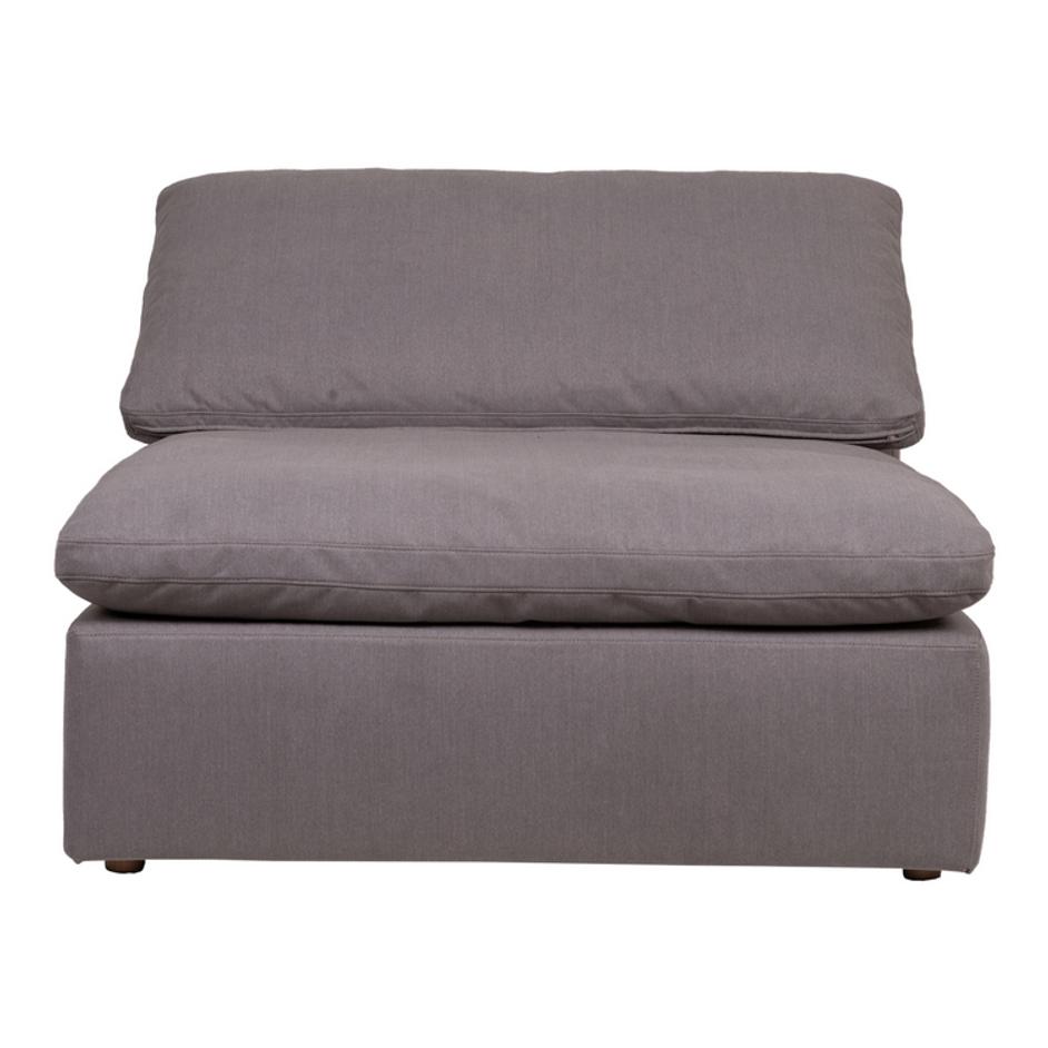 CLAY SLIPPER CHAIR LIVESMART FABRIC LIGHT GREY by Moes Home