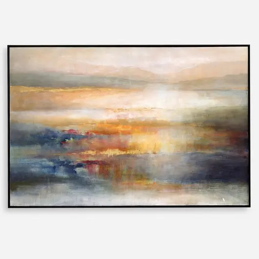 Seafaring Dusk Hand Painted Abstract Art by Uttermost