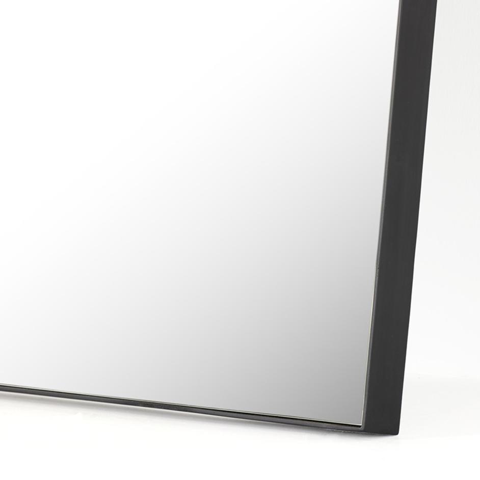 Georgina Rectangle Floor Mirror In Mtt Blk by FOUR HANDS
