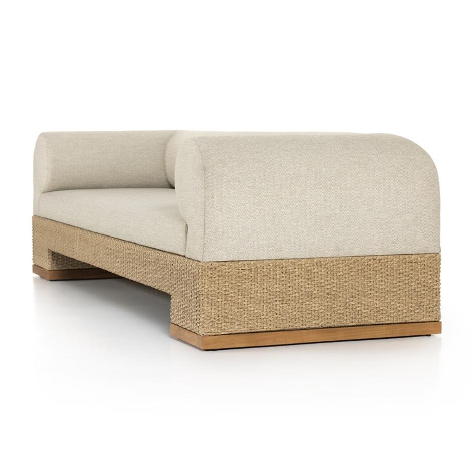 Joss Outdoor Sofa In 106" In Natural Teak by FOUR HANDS